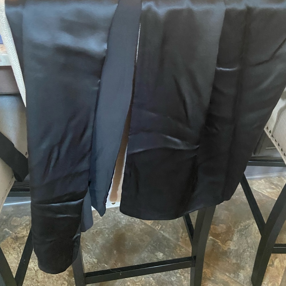 2 sided black shawl (different materials on each side)